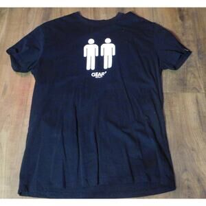 *VINTAGE*Mens T-Shirt Gear Berlin "2 Men Logo" Black XL
